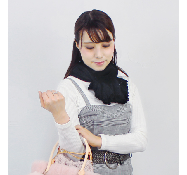 【送料無料】【最高級北欧SAGAフォックス使用】マグネットファーマフラー キャンディ【代引き不可】