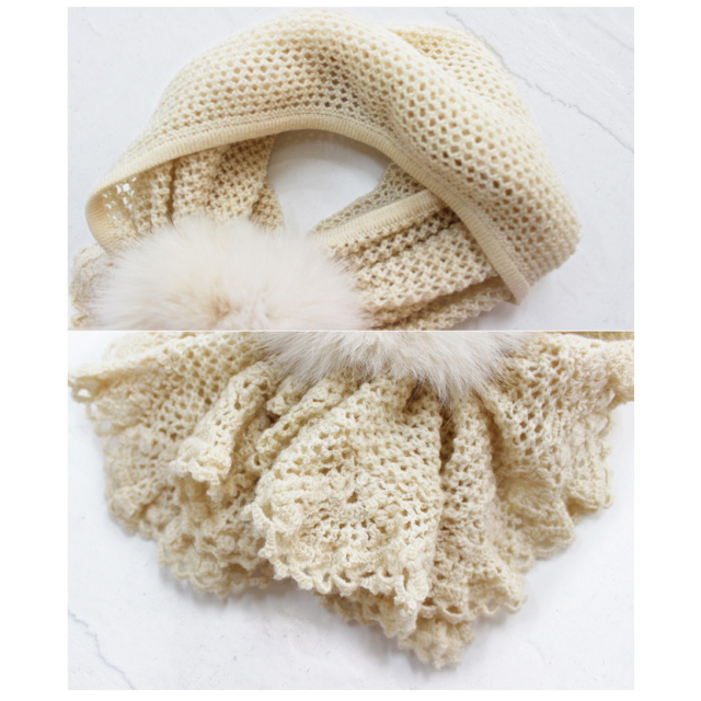 【送料無料】【最高級北欧SAGAフォックス使用】マグネットファーマフラー キャンディ【代引き不可】