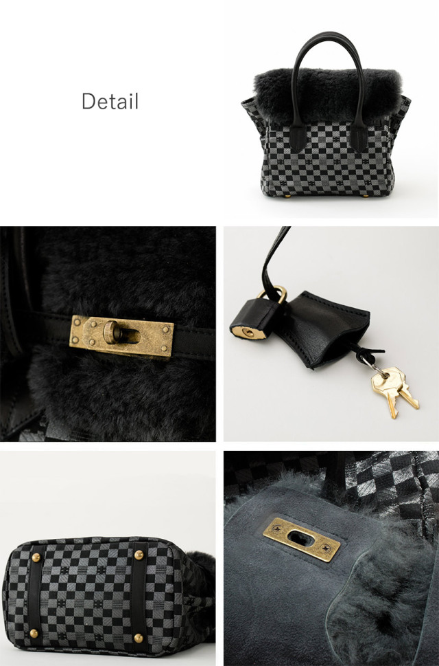 ムートン金襴バッグ