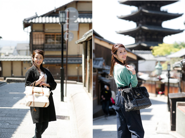 ムートン金襴バッグ