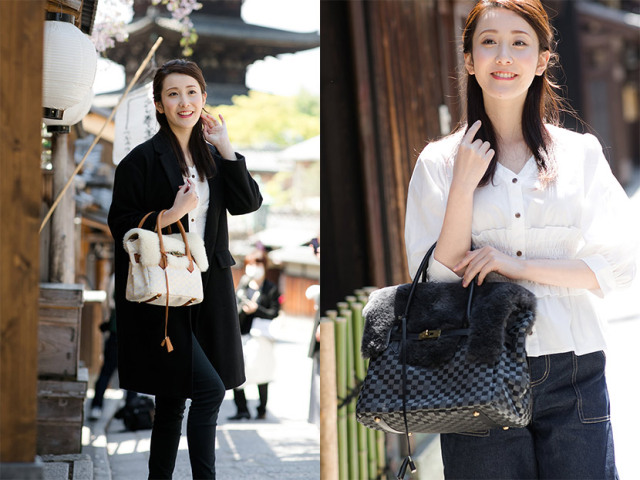 ムートン金襴バッグ