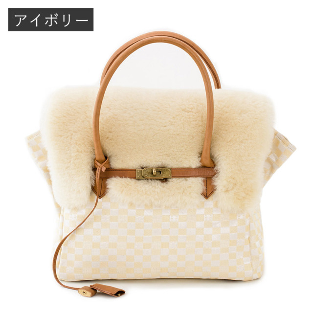 ムートン金襴バッグ