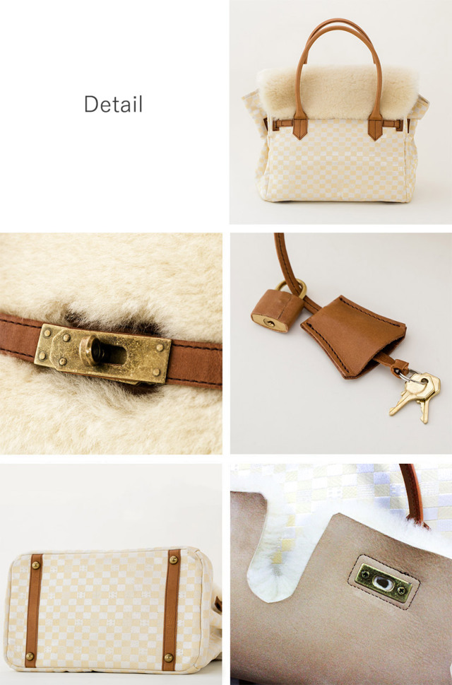 ムートン金襴バッグ