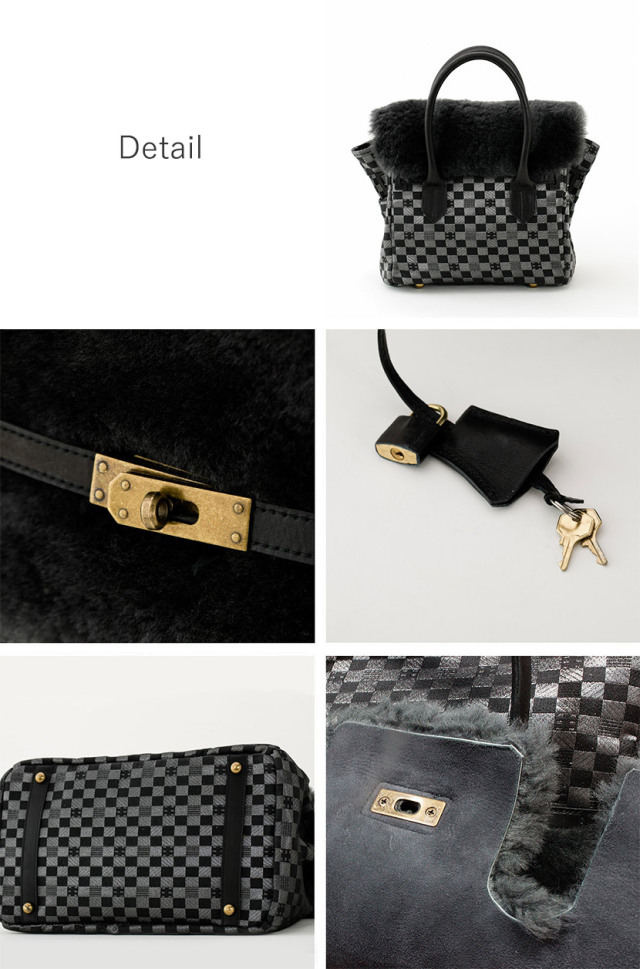 ムートン金襴バッグ