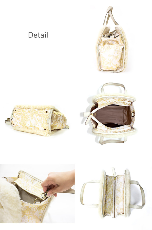 ムートンバッグ　スクエア