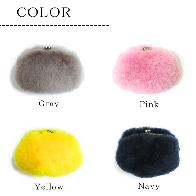 ムートンがま口