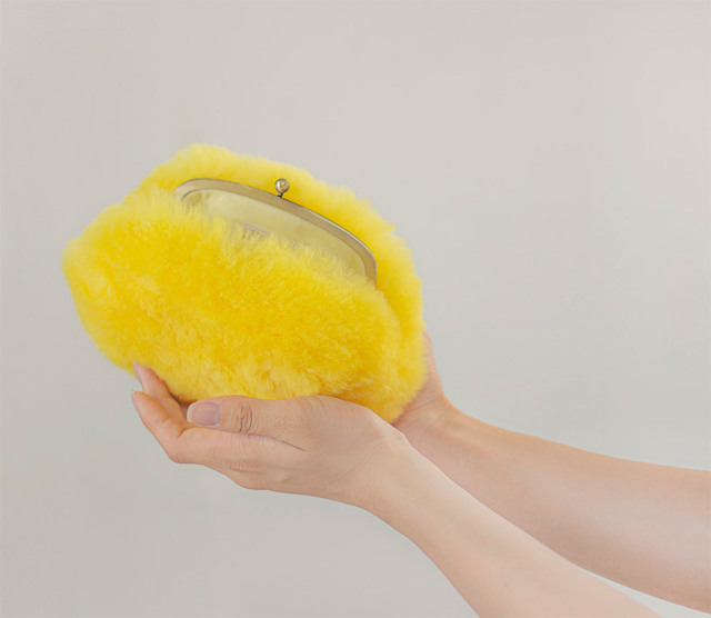 ムートンがま口