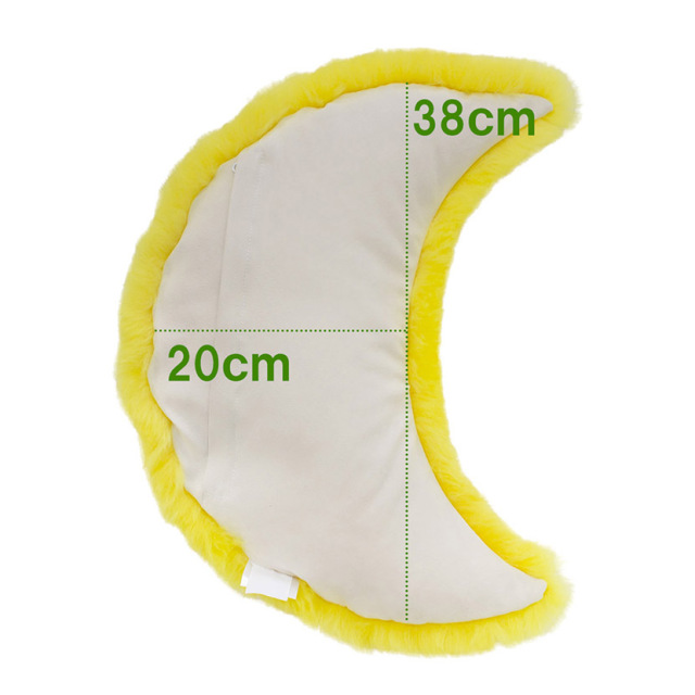 ムートンクッション　月