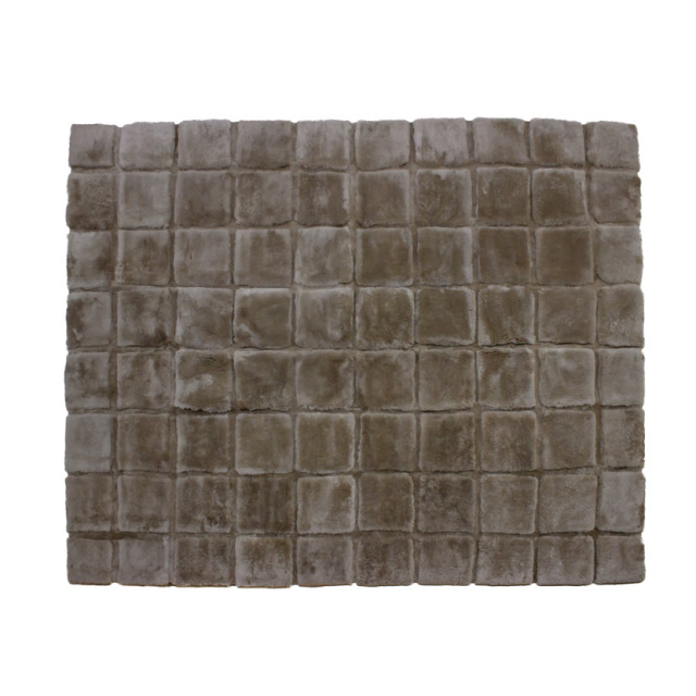 AUSKIN ムートンデザインラグ 【 ムートンカーペット・マット 】　キューブ　CUBE　200×250　トープ【お手入れブラシプレゼント】