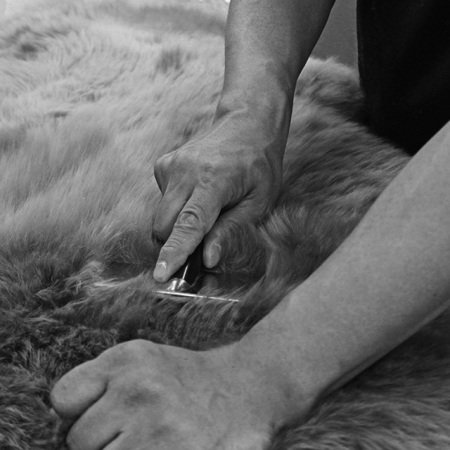 ムートンフリース　リペア