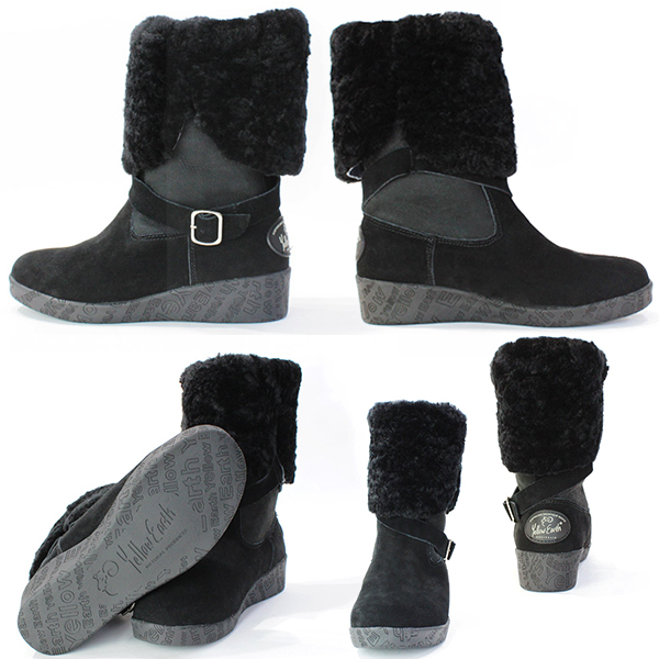 イエローアース　ムートンブーツ　Alive Boot