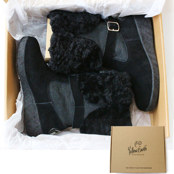 イエローアース　ムートンブーツ　Alive Boot