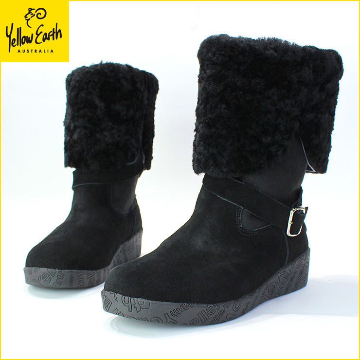 イエローアース　ムートンブーツ　Alive Boot