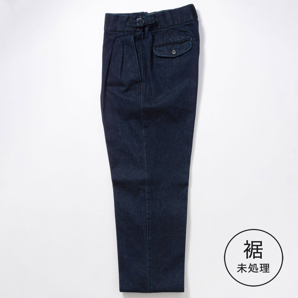 Bogen　2タック ADJUSTER DENIM PANT　サイズМ　日本製 2tuck Military Officer Model 【BCMG24-10】INDIGO 12oz denim