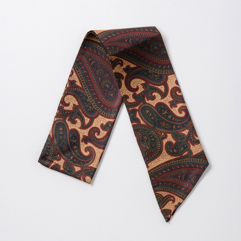 シルク　ヴィンテージプリントストール