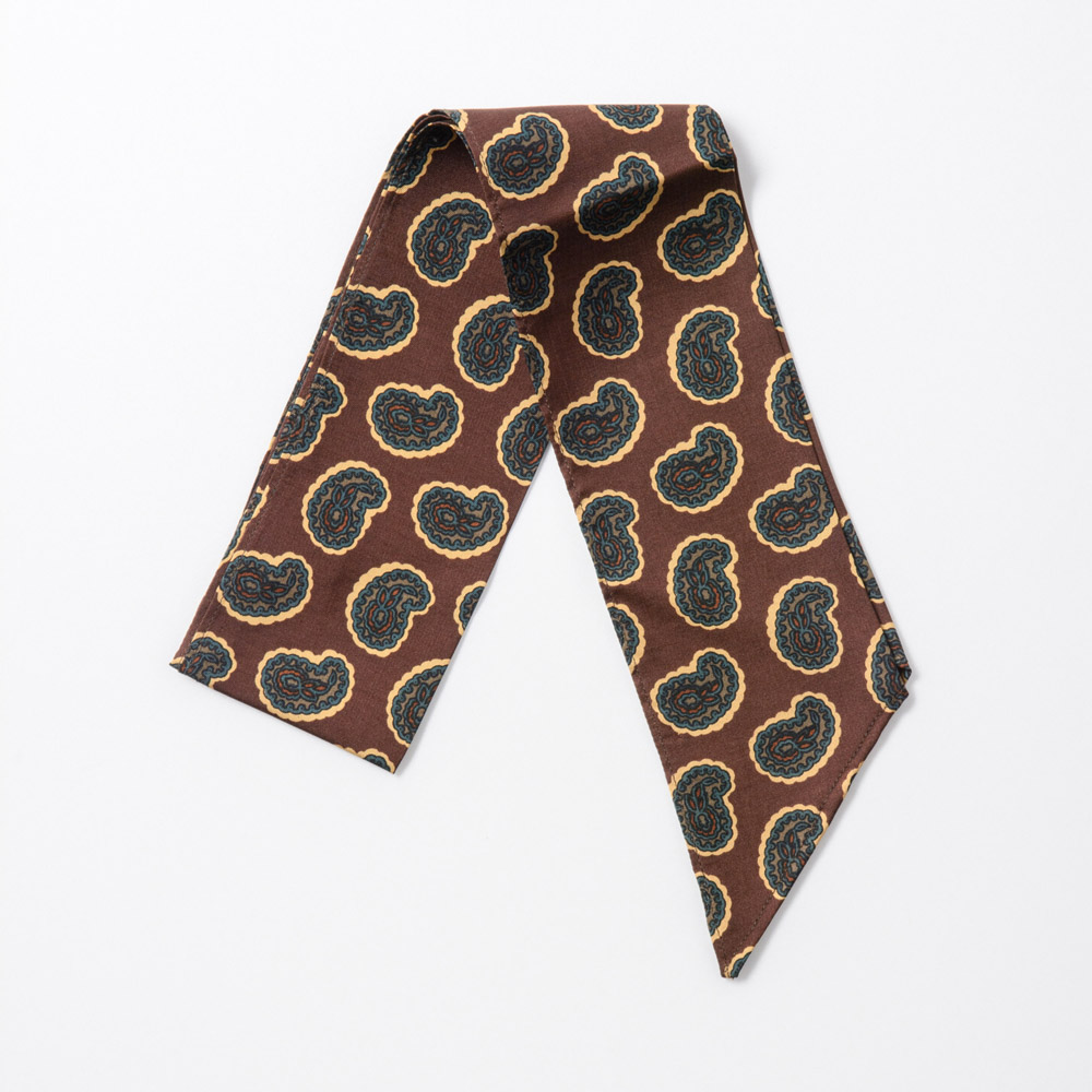 シルク　ヴィンテージプリントストール