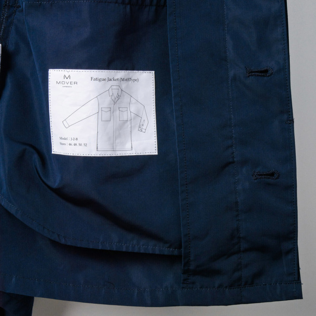 極美 MOVER GARMENTS サファリジャケット ネイビー 52 極美 MOVER GARMENTS サファリジャケット ネイビー 52 【ACTIVE