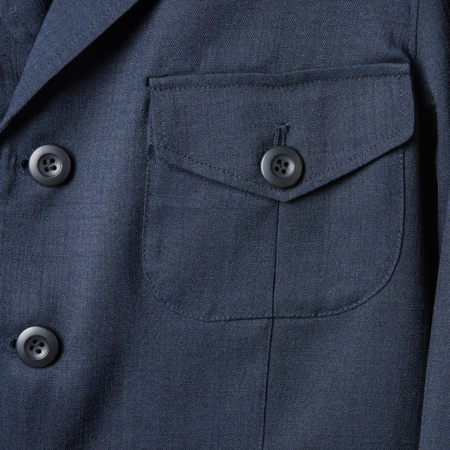 麻ライク素材のブッシュジャケット