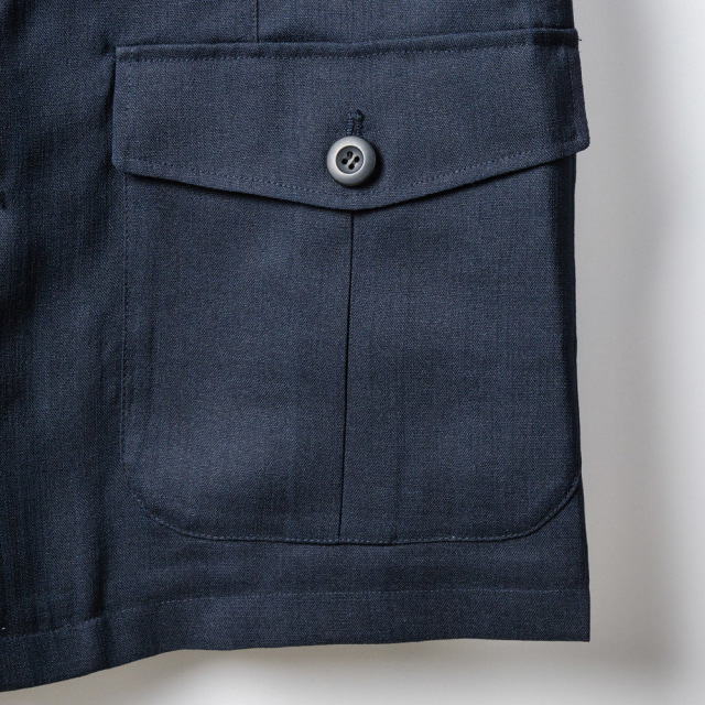 麻ライク素材のブッシュジャケット