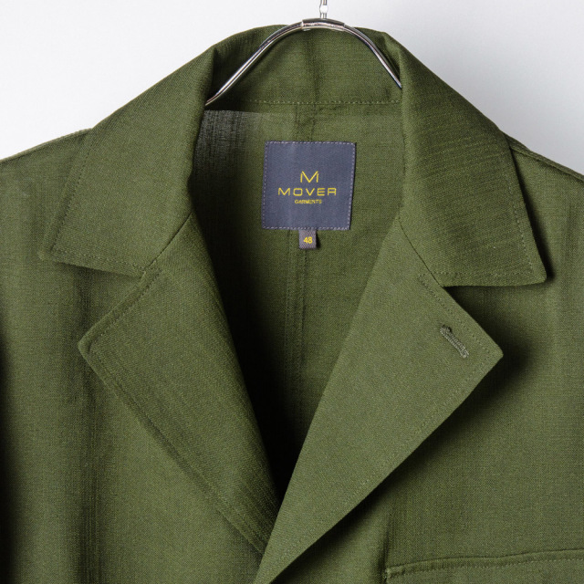 麻ライク素材のブッシュジャケット