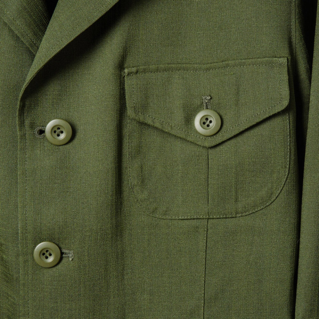 麻ライク素材のブッシュジャケット