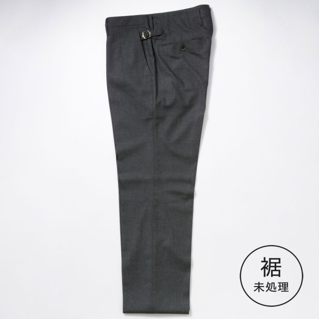 2 in-tuck High Back Belt-Loop Model　【BCMG25-80】　M-GRAY　 TR Stretch　  裾未処理品 【春夏秋商品】
