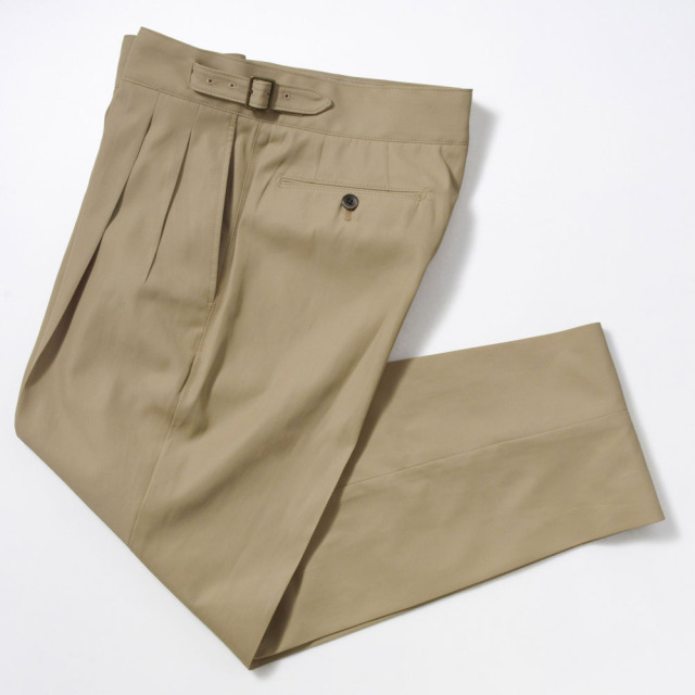 2tuck Gurkha Model 【BCMG26-40】 Beige High Twisted Twill 撥
