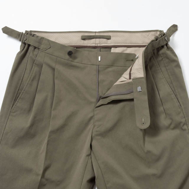 ドュニーム　セカンドタイプ　2nd 短丈　アメカジ　インディゴ　ハギ 2tuck Bermuda Model 【BCMG28-40】 Khaki Brown P100 Spun