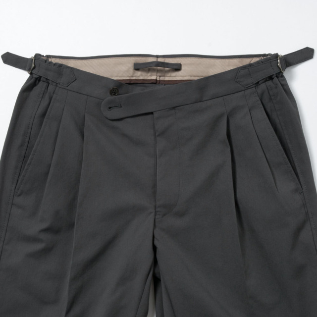 2tuck Bermuda Model 【BCMG28-70】 Gray P100 Spun Polyester