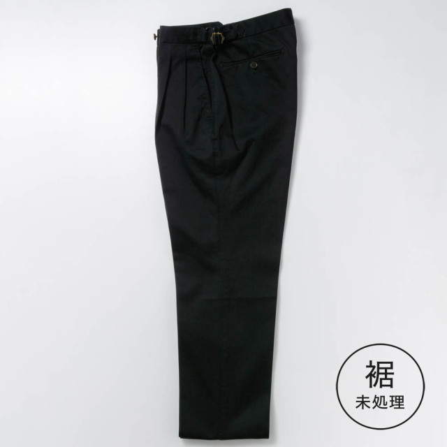 【定番品】2tuck　Regular Model　【BCMG51-80】   Black   C100%　High Count West Point CottonTwill　裾未処理品　（春秋冬商品）