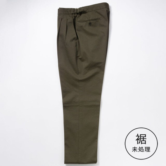 【定番品】2tuck　Regular Model　【BCMG52-20】     Khaki   C100%　High Count Chino Cross 未処理品　（春秋冬商品）