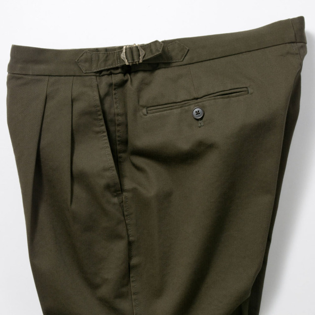 パンツ HLVTC dyneema chinos Shinzone｜ハイウエスト ワンタック スラックス パンツ “TW