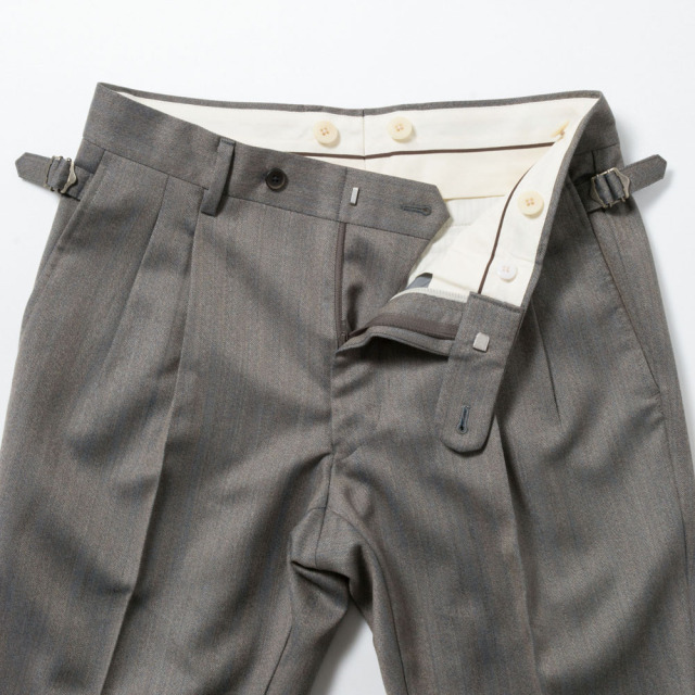 usarmy70sトラウザーズ 34 X 31 NO ID.（ノーアイディー） スラックス 「NO ID.」Front Zip Trousers