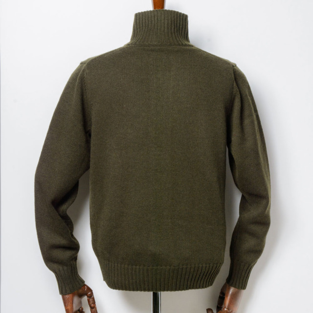 Stand-collar Knit Blouson