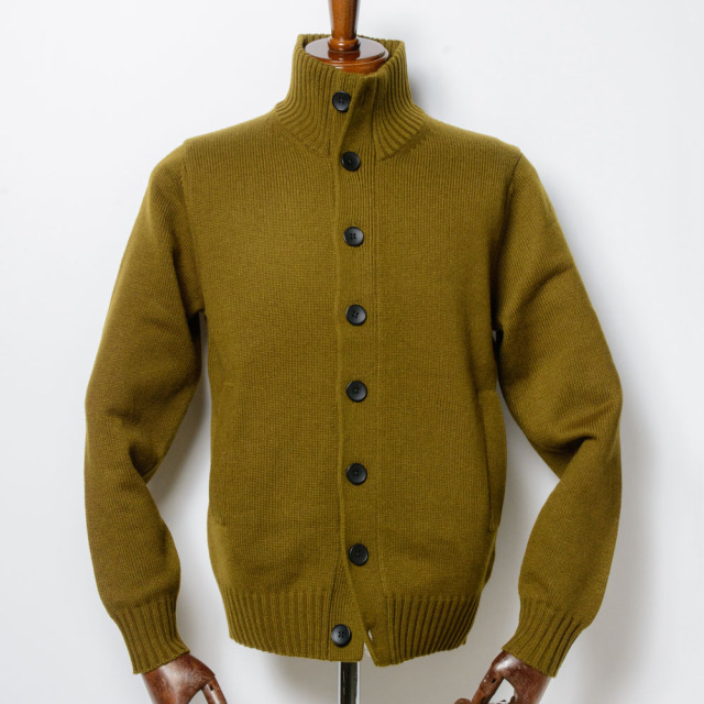 Stand-collar Knit Blouson