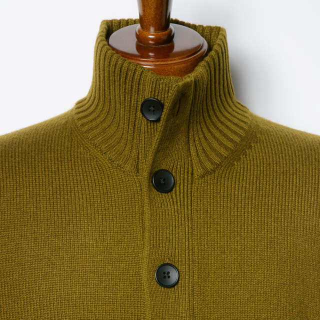 Stand-collar Knit Blouson