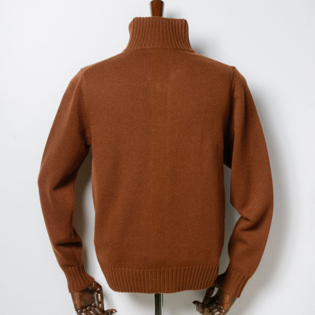 Stand-collar Knit Blouson