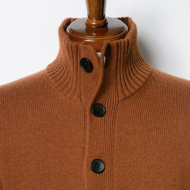 Stand-collar Knit Blouson