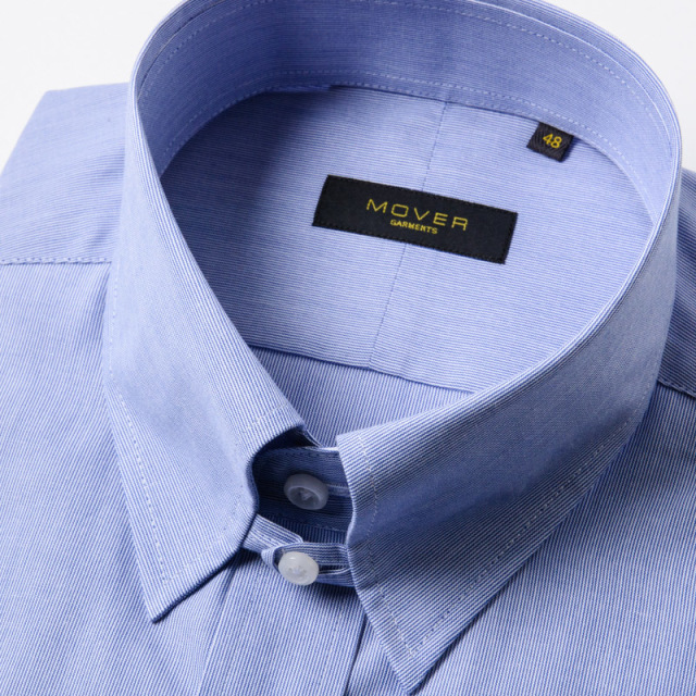 タブカラーシャツブルー