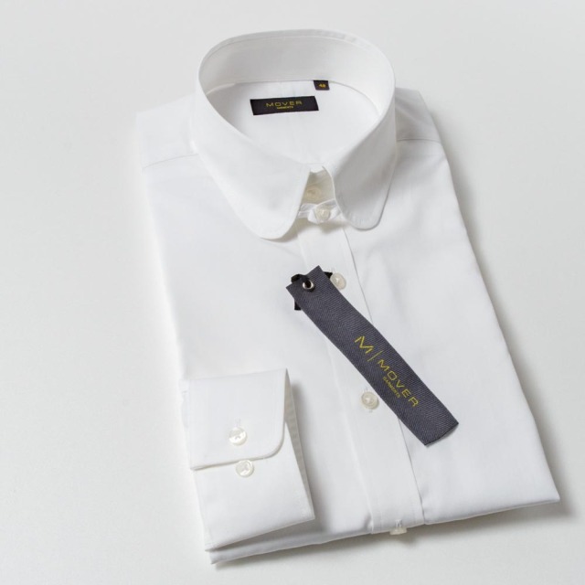 ラウンドタブカラーシャツ