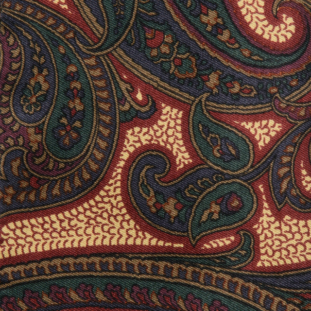 シルク　ヴィンテージプリントストール