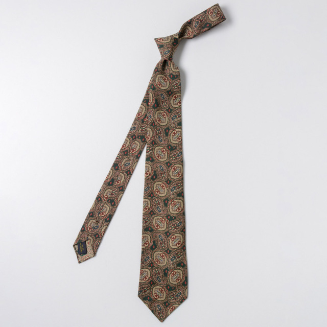 CGさま専用【美品】50'S ヴィンテージ ハンドペイント ネクタイ ヴィンテージプリントタイ【GNMG05-18】 Fabric by ITALY