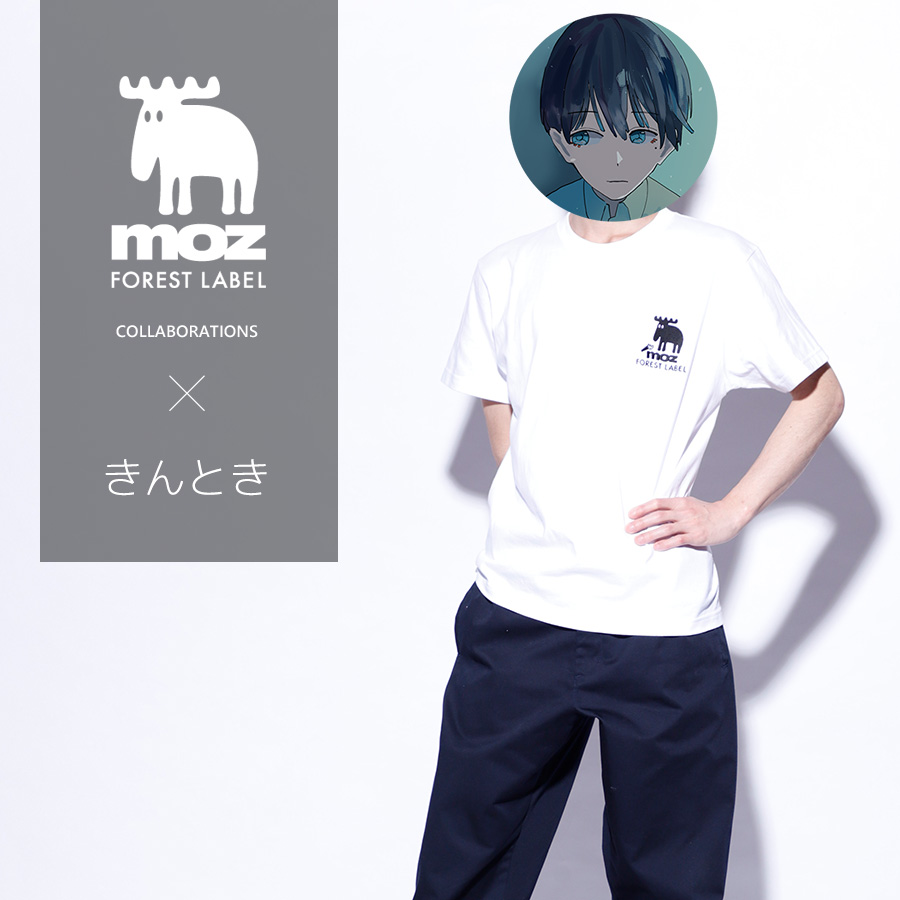 きんとき×moz FOREST LABEL コラボ半袖Tシャツ