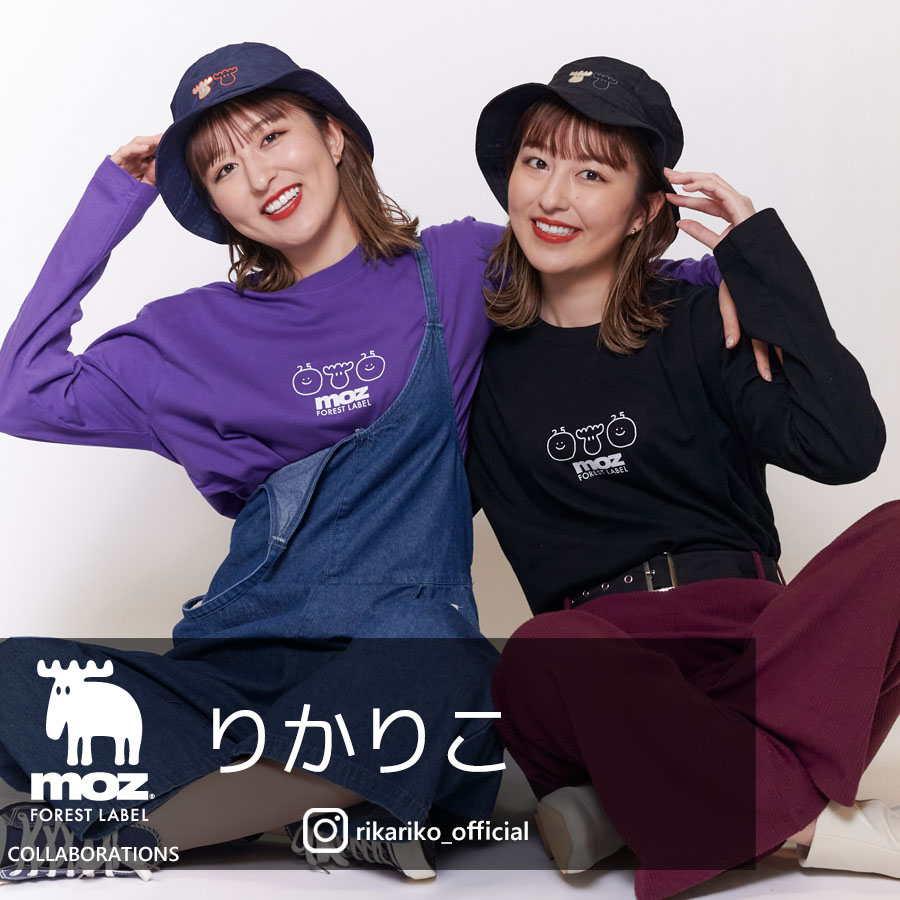 りかりこ×moz FOREST LABEL コラボバケットハット