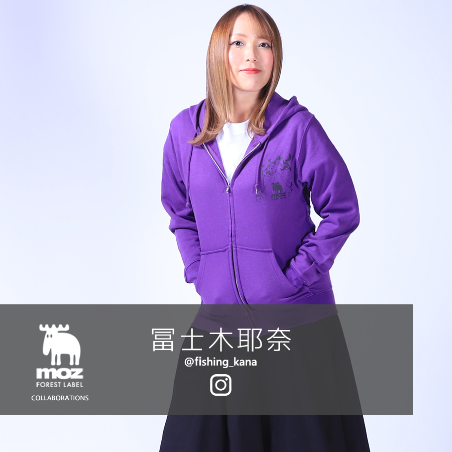 冨士木耶奈 × moz FOREST LABEL コラボZIPパーカー