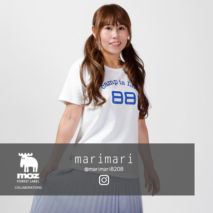 marimari × moz FOREST LABEL コラボ 半袖Tシャツ