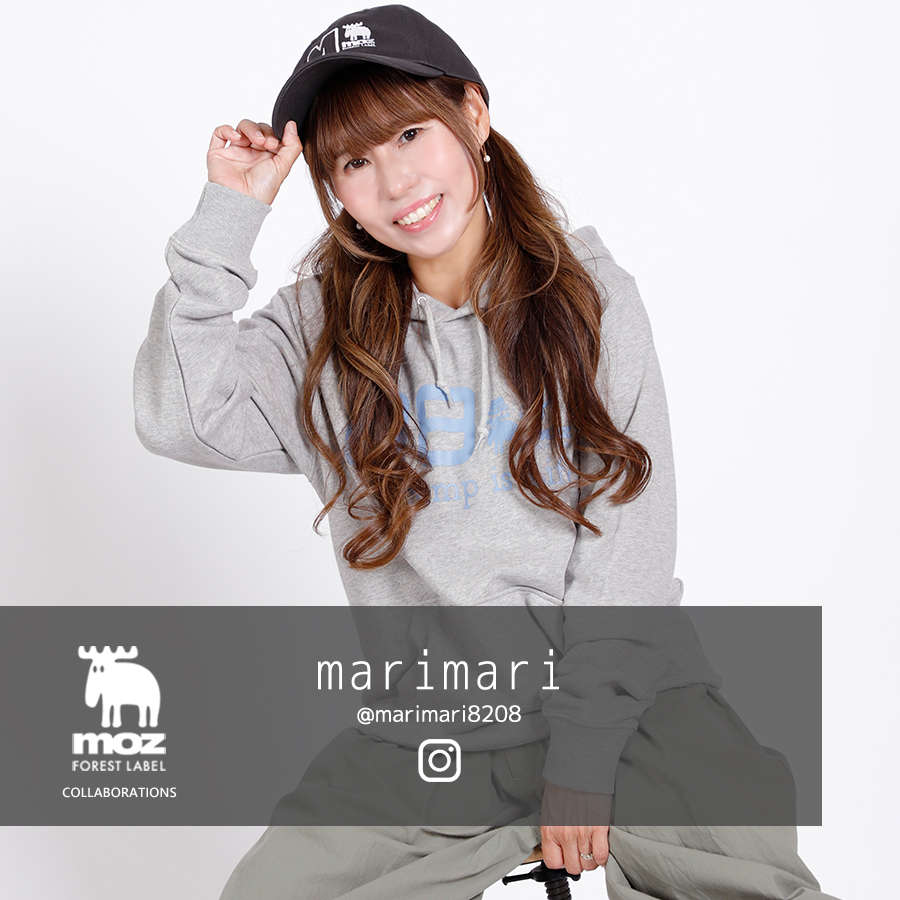 marimari × moz FOREST LABEL コラボプルオーバーパーカー