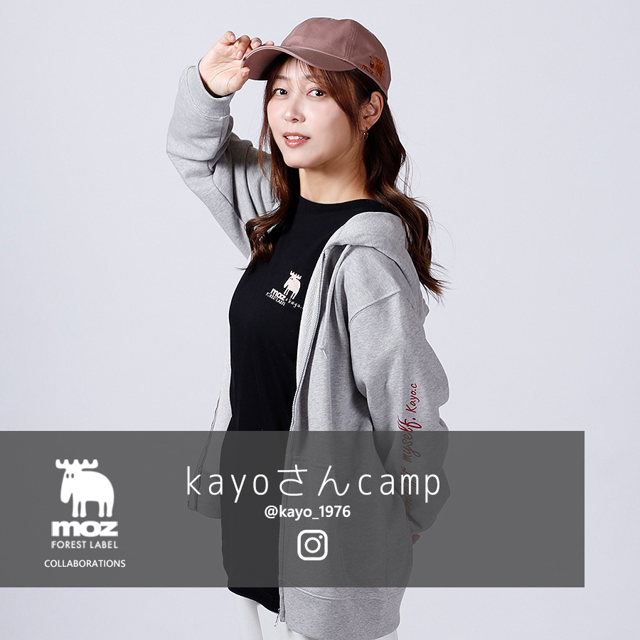 kayoさんcamp ×moz FOREST LABEL コラボキャップ