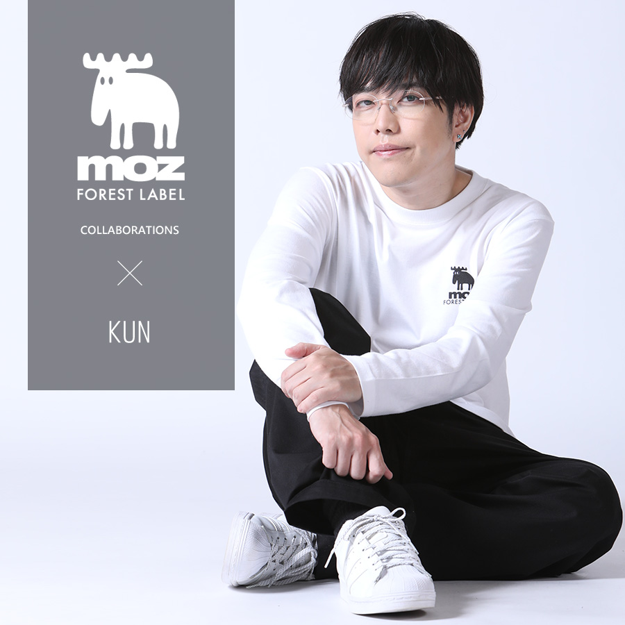 KUN×moz FOREST LABEL コラボ長袖Tシャツ