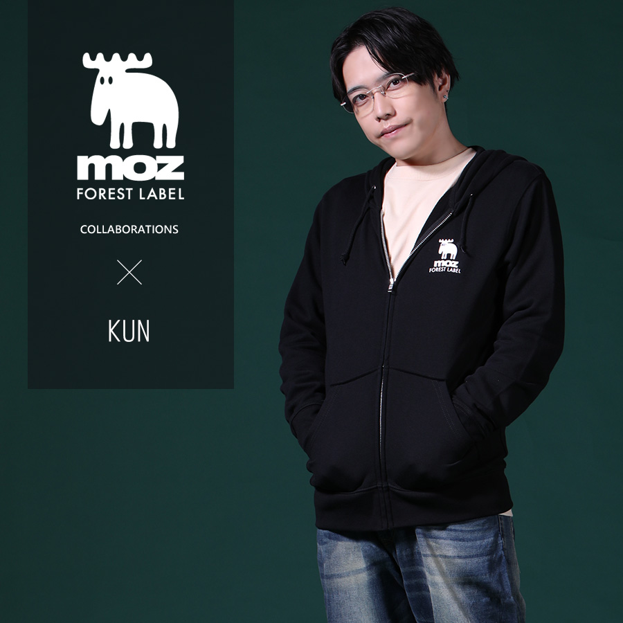 KUN×moz FOREST LABEL コラボZIPパーカー